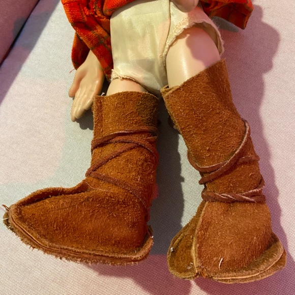 Little Miss No Name Doll  dress Panties 1965 Hasbro suede boots big sad eyes htf - Picture 4 of 6